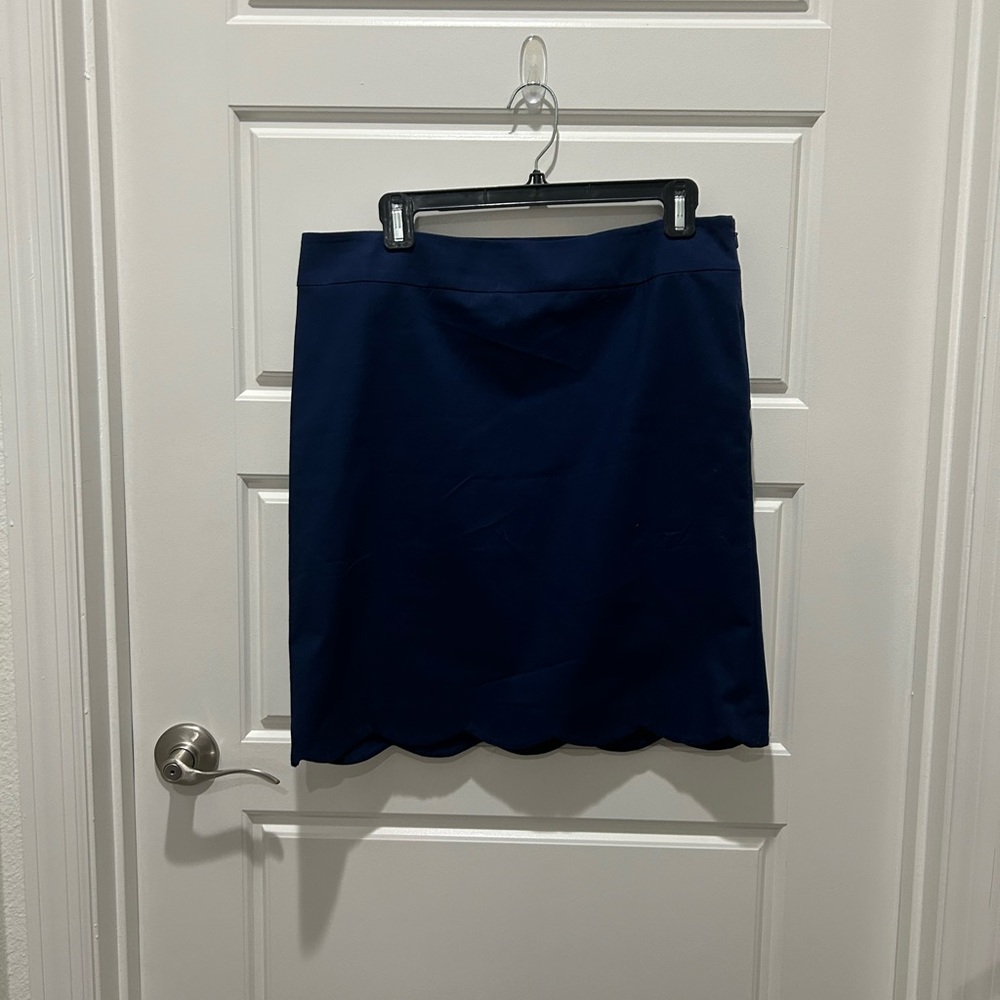 🛍️Talbots Skirt Blue Scallop Skirt